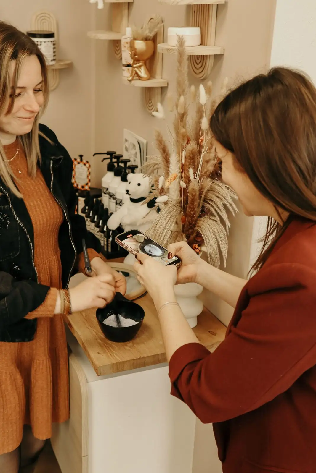 Création de contenu en boutique pour un commerçant local